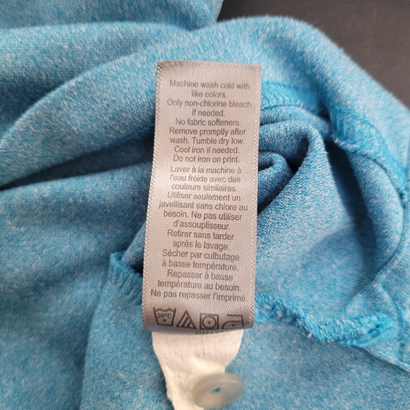 Champion Duo Dry L Men Blue Shortslve Collar Polo - Picture 6 of 8